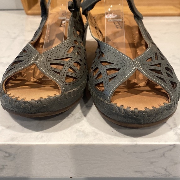 BIZA ISADORA denim soft leather upper comfortable vacation summer beach - Picture 4 of 7